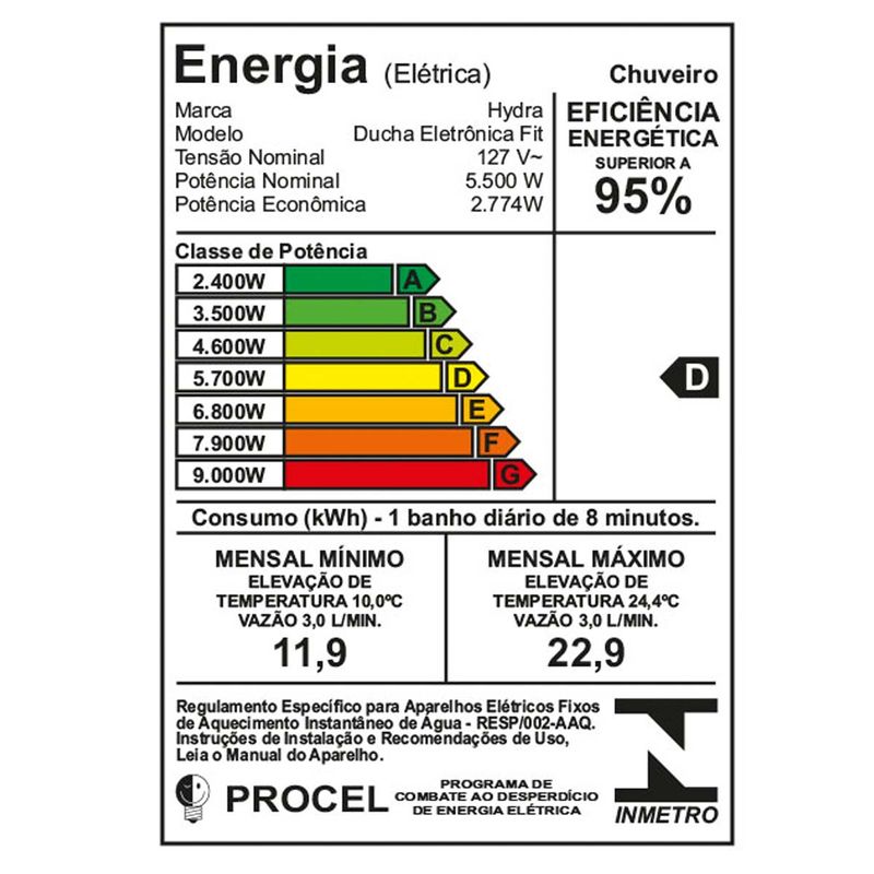 ducha fit eletrônica hydra