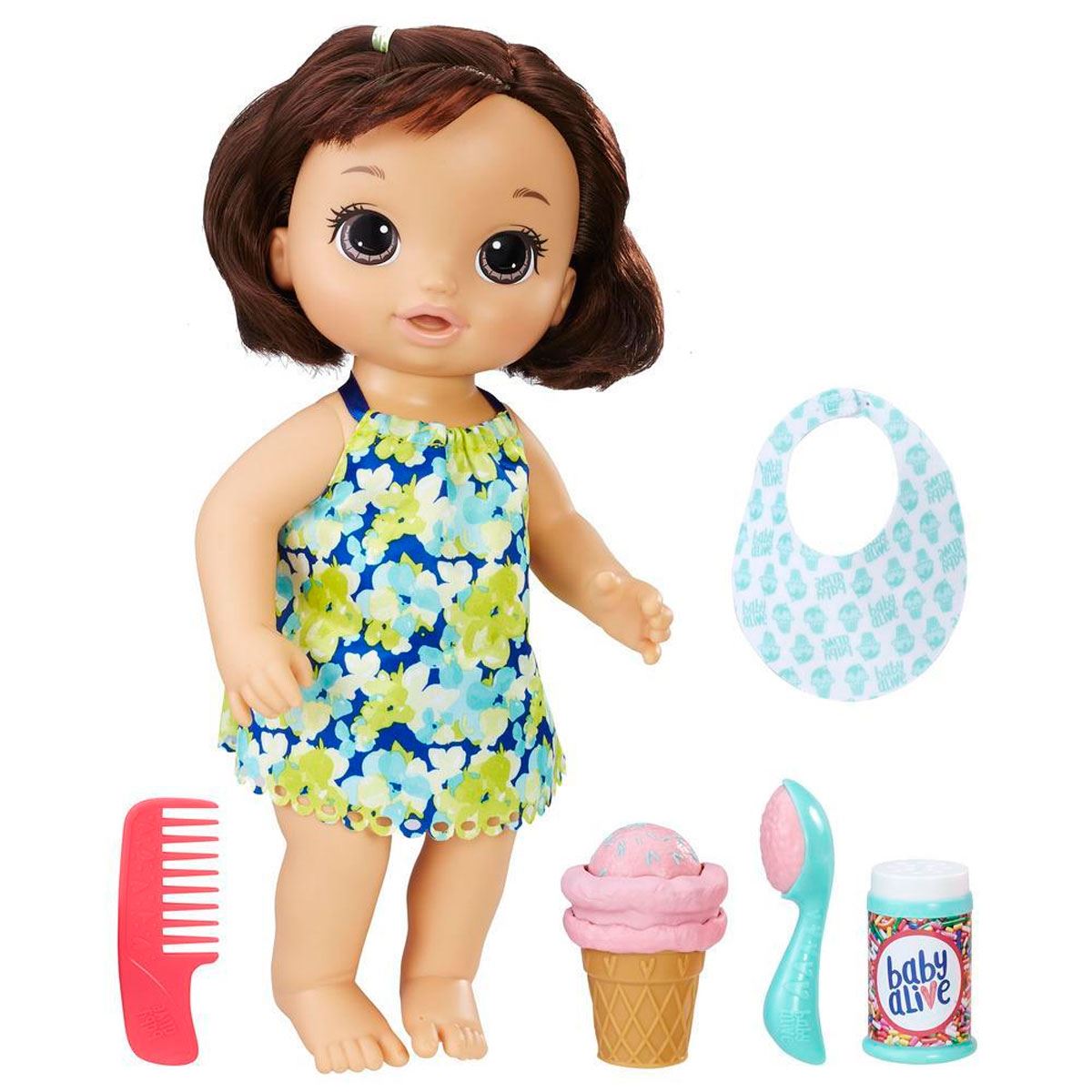 Boneca Baby Alive Morena Sobremesa Mágica Hasbro - Havan