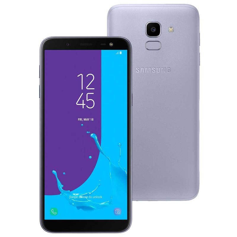 Celular Smartphone Samsung Galaxy J6 Dual Chip 6 Prata Havan Mobile