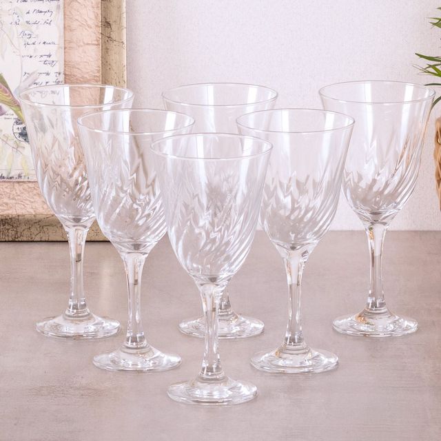 Jogo de Taças para Água Lírio 6 Peças Nadir - Vidro Menor preço em Jogo de Taças para Água Lírio 6 Peças Nadir - Vidro